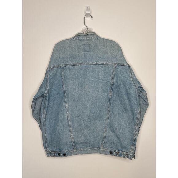 Vintage GAP Denim Jacket XL Made in USA Light Wash 80s–90s Trucker 8os/90s - Picture 14 of 16